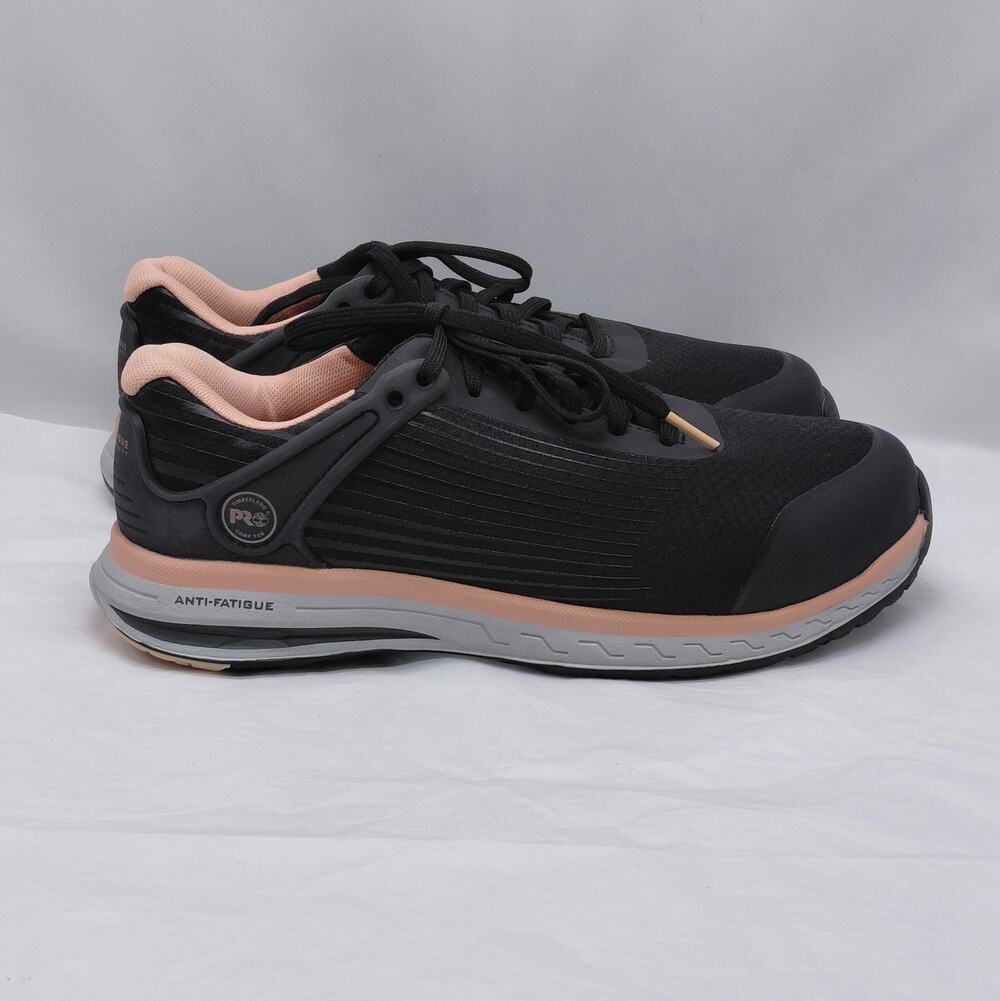 Timberland Pro Womens Work Sneakers Size 9 Black Anti-Fatigue Comp Toe Safety